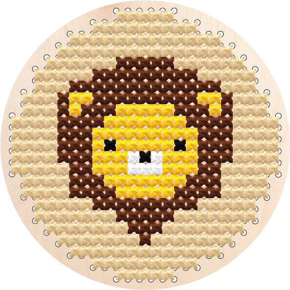 ლომი - ხეზე ქარგვა