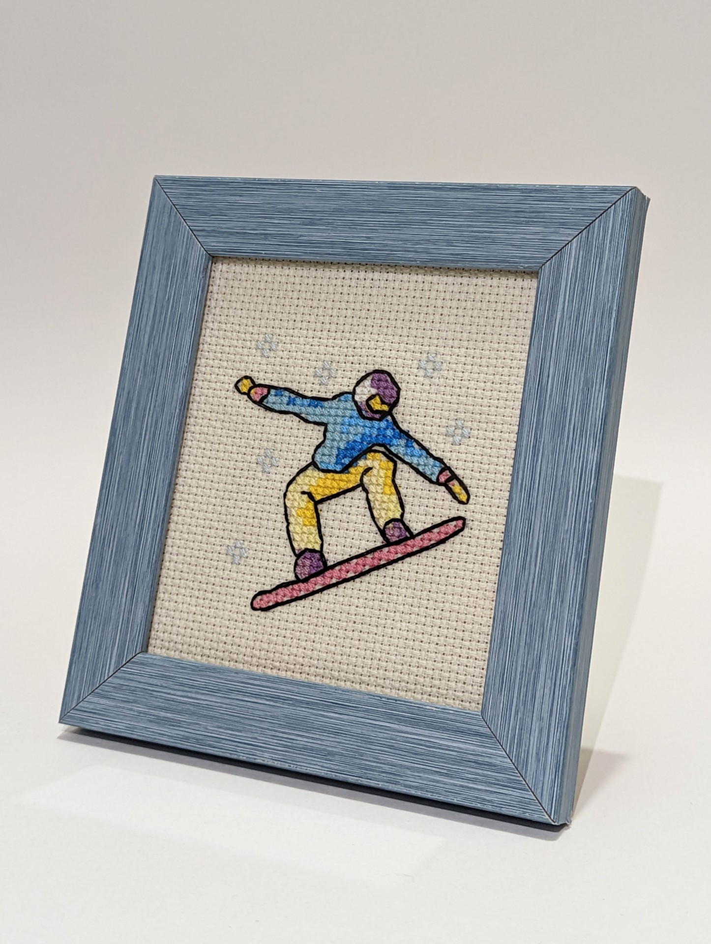 Embroidery Kit_Snowboarder