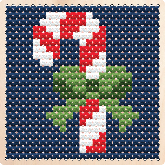 საახალწლო კანფეტი - ხეზე ქარგვა