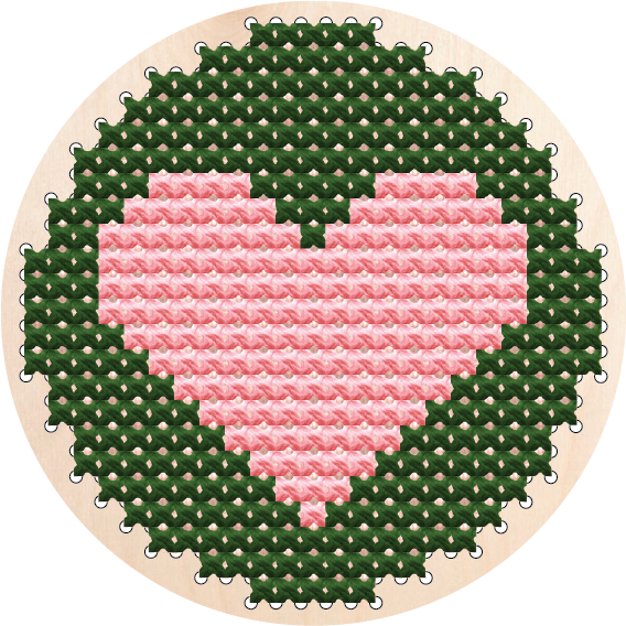 გული - ხეზე ქარგვა