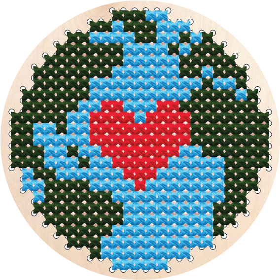 დედამიწა - ხეზე ქარგვა